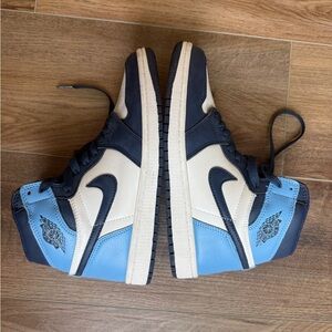 Jordan Men's Sneakers - Black, Blue, and Cream